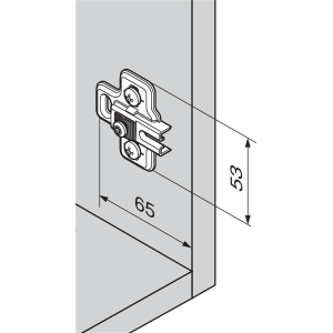 placa de montaje bisagra 2