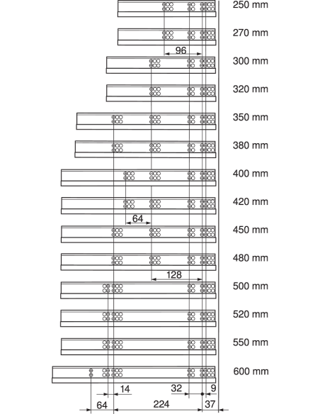 GUIA 560H5000B TANDEM EXT.TOTAL CON FRENO