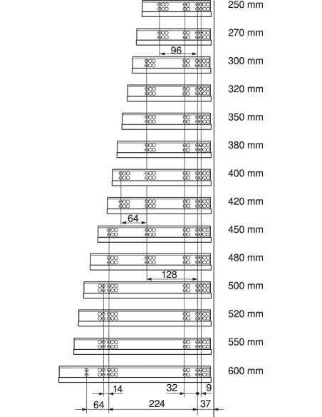 GUIA 560H5000B TANDEM EXT.TOTAL CON FRENO