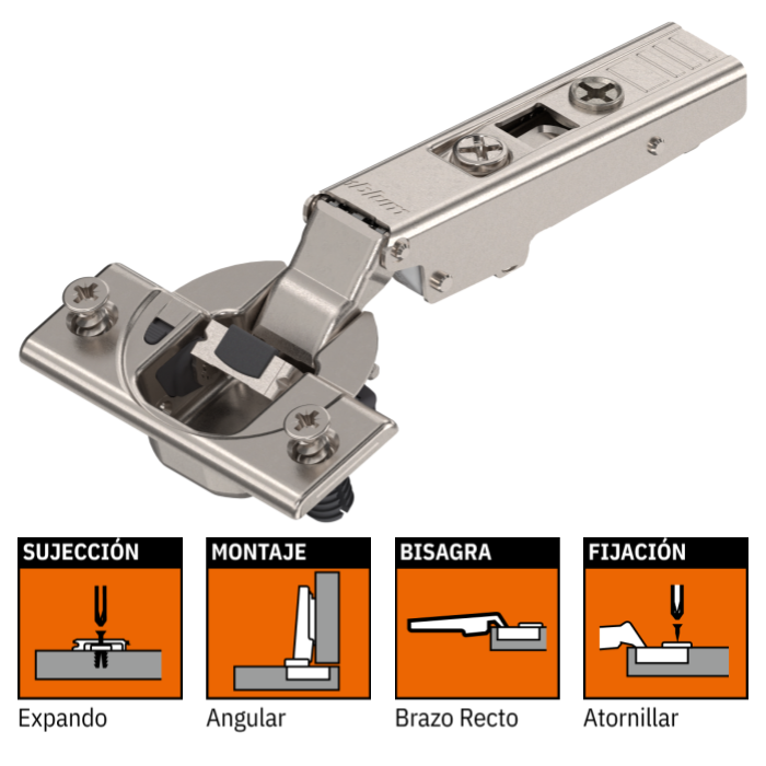 BISAGRA 71B358E 110º EXPANDO BLUMOTION CON TACO