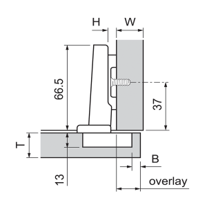 BISAGRA 71B358E 110º EXPANDO BLUMOTION CON TACO 2