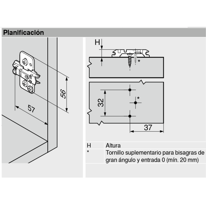 BASE 173H7100 EXCENTRICA SIN TACO
