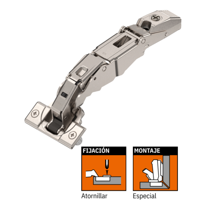 BISAGRA 71B7580D MB 125º CON TACO