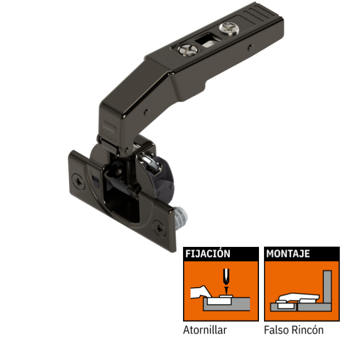 BISAGRA 79B9580 ONIX CIEGA BLUMOTION CON TACO