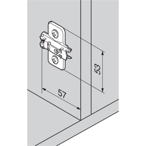 BASE 173L8100.21 CLIP TORNILLO EURO 2