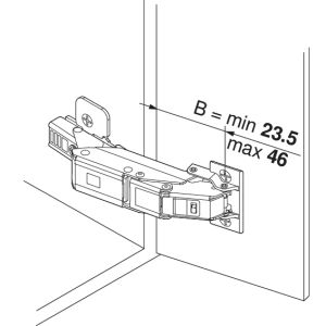 BISAGRA 71B453T 110º PUERTA FINA EXPANDO T PREMONTADO 2