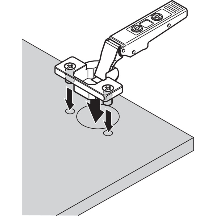 BISAGRA 71T9780 100º GRUESO SUPERACODADA CON TACO