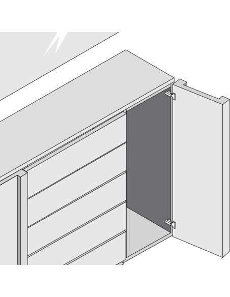 BISAGRA 71T9780 100º GRUESO SUPERACODADA CON TACO