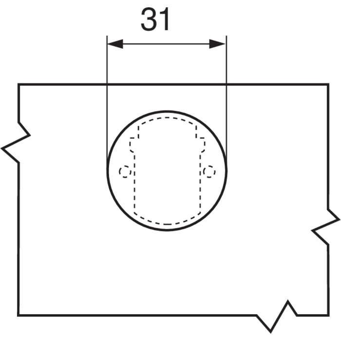 BISAGRA 75T4200 CRISTAL ACODADA