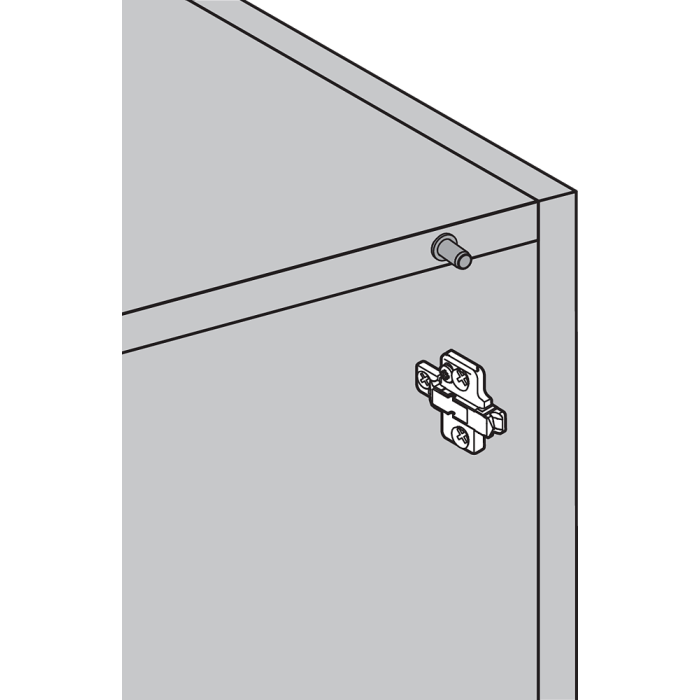 BLUMOTION 970A1002 PUERTA EMBUTIR LADO BISAGRA