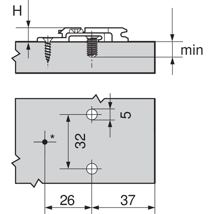 BASE 175H9190 9 MM SIN TACO PARA EURO