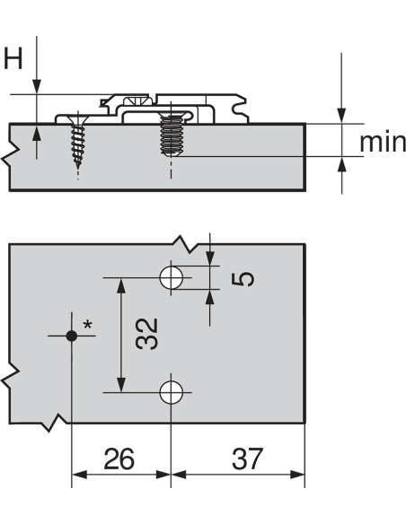 BASE 175H9190 9 MM SIN TACO PARA EURO