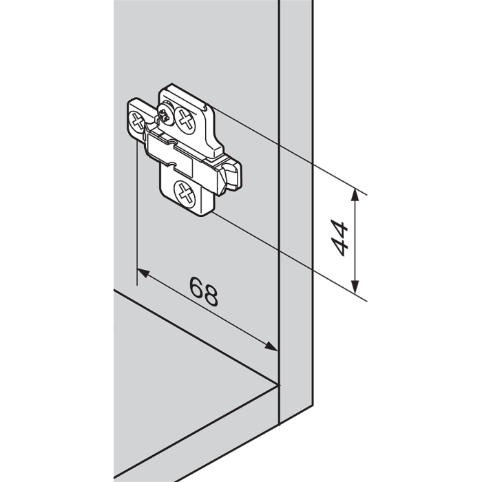 BASE 175H9160 6 MM SIN TACO