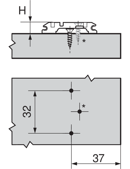 BASE 173L6100 ACERO SIN TACO