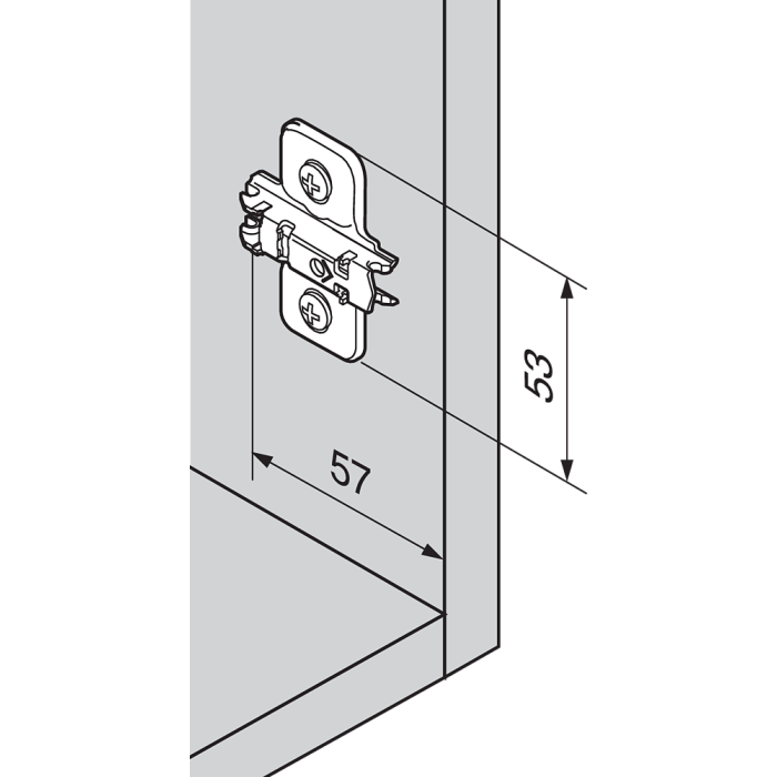 BASE 173L6100 ACERO SIN TACO