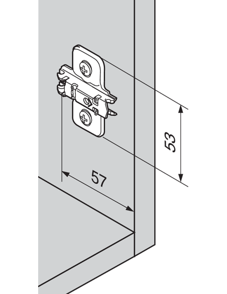 BASE 173L6100 ACERO SIN TACO