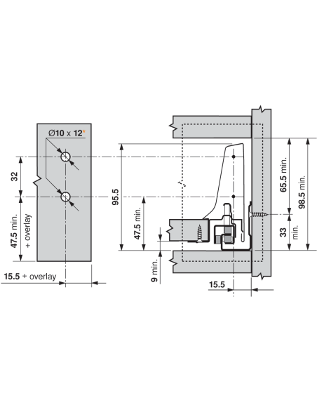 FIJACION ZSF.35A2.02 TANDEM SIN TACO