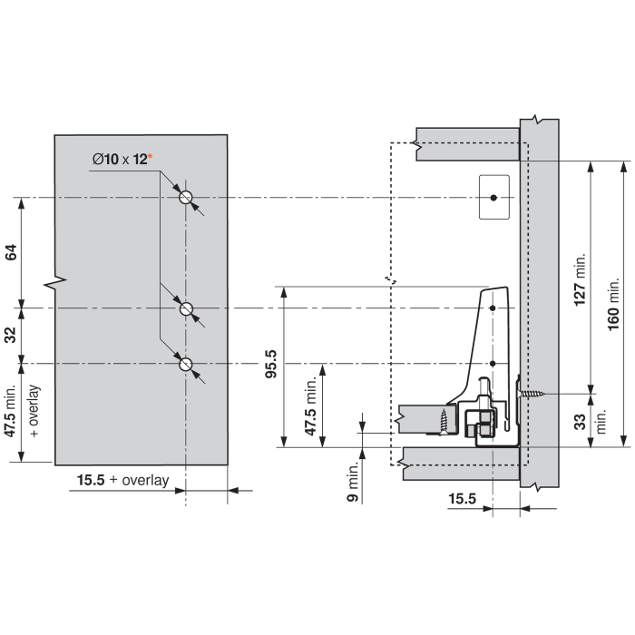 FIJACION ZSF.39A2 TANDEM CON TACO