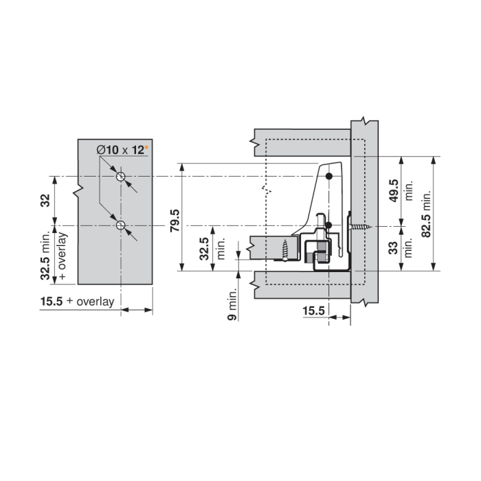 FIJACION ZSF.39A2 TANDEM CON TACO