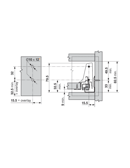 FIJACION ZSF.39A2 TANDEM CON TACO