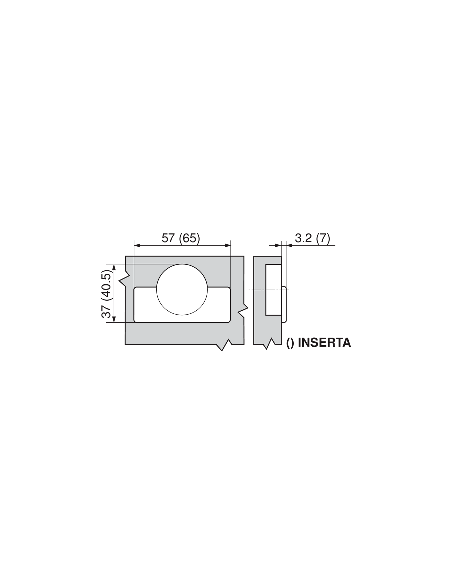BISAGRA 79B9454 15º BLUMOTION SIN TACO