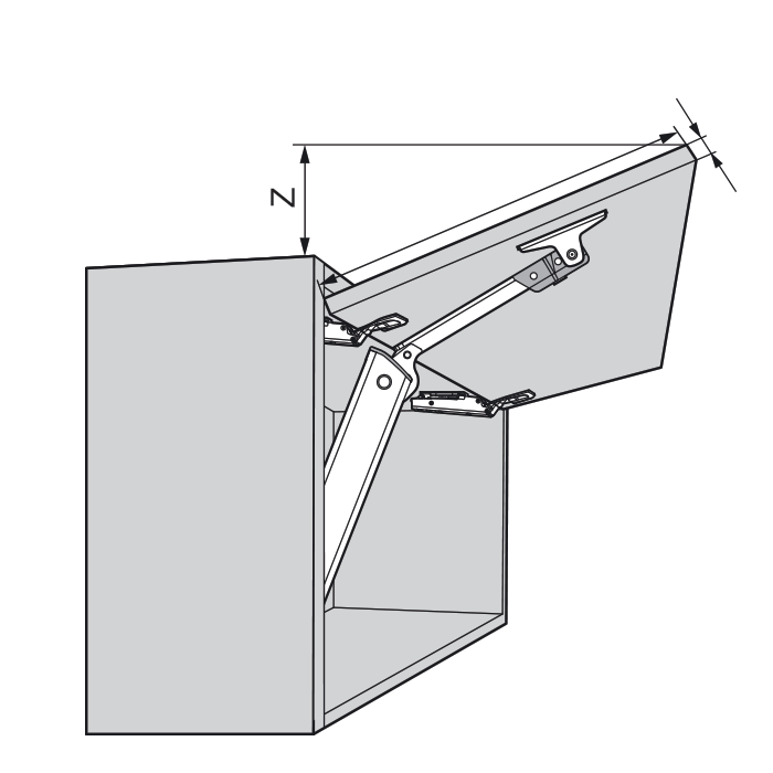 AVENTOS HK-XS TIP-ON 20K1301T COMPAS
