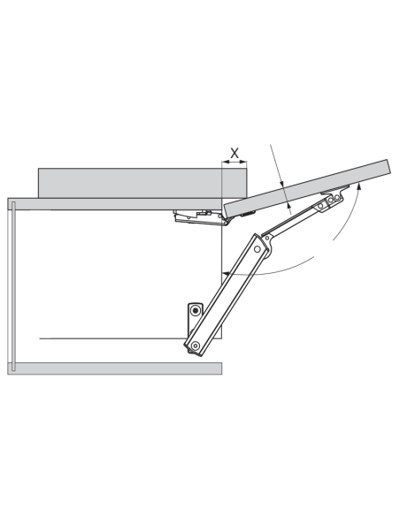 AVENTOS HK-XS TIP-ON 20K1301T COMPAS