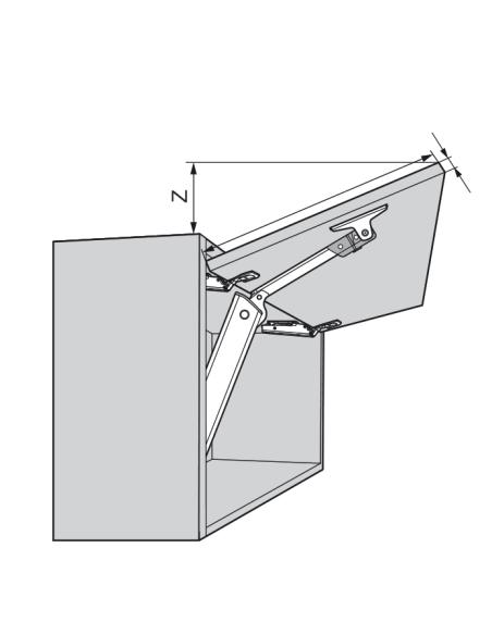 AVENTOS HK-XS TIP-ON 20K1101T COMPAS