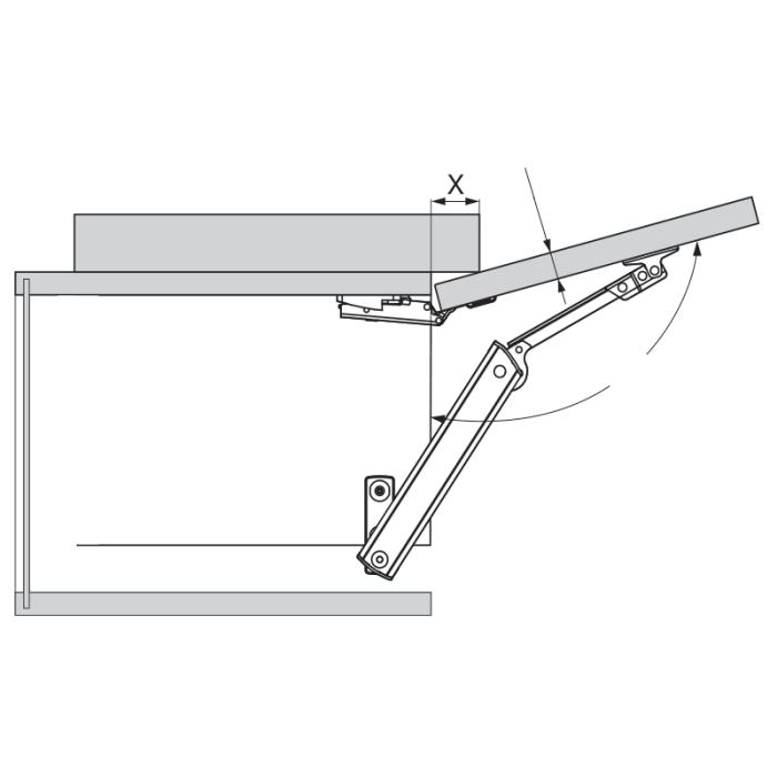 AVENTOS HK-XS TIP-ON 20K1101T COMPAS