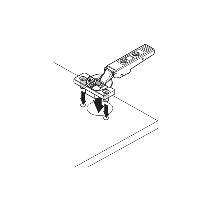 BISAGRA 71B3680 110º ACODADA BLUMOTION CON TACO