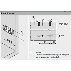 BASE 175H4100 RECTA TORNILLO EURO 2